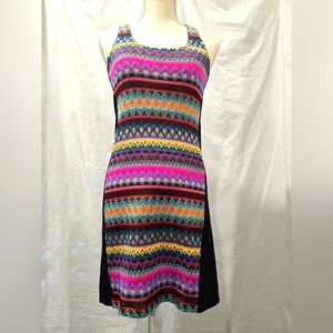 Buffalo David Bitton - Multi-Color Pattern Sleeveless Dress - (L)